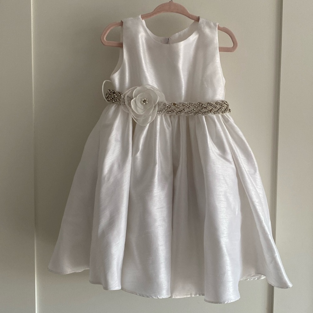 White fancy dress 3T